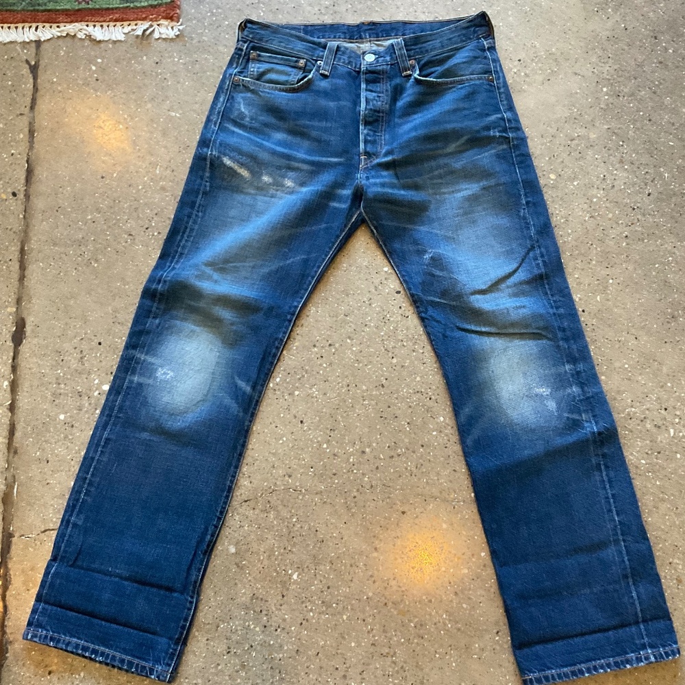 Levi's 501; vintage red label selvedge